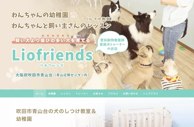 吹田市の犬の幼稚園・しつけ教室(ジンドゥークリエイター)